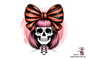 10 PNG Gothic Skull Girl PNG Clipart, an Illustration by Clipart Bloom (Thumbnail 2 of 11)