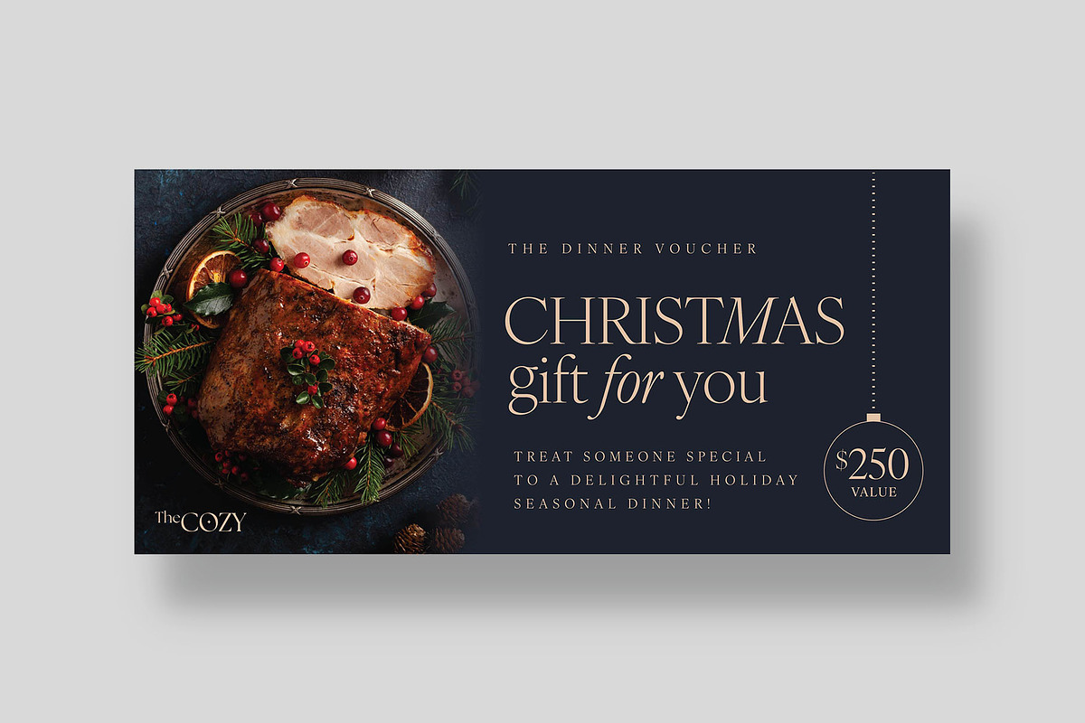 Christmas Gift Certificate Template, a Stationery Template by BrandPacks (Photo 3 of 5)