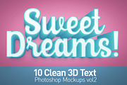 Clean 3D Photoshop Text Mockups Vol2, a Mockup by Creative Graphics (Thumbnail 7 of 10)