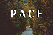 Pace, a Sans Serif Font by Nathan Metzler (Thumbnail 1 of 5)
