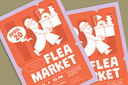 Modern Flea Market Flyer, a Flyer Template by Gumico Studio. (Thumbnail 2 of 3)