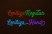 Lendiga, a Script Font by Locomotype (Thumbnail 2 of 7)