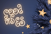 Santa's Beard Curly Christmas Font, a Font by Dancing with Ink (Thumbnail 14 of 30)
