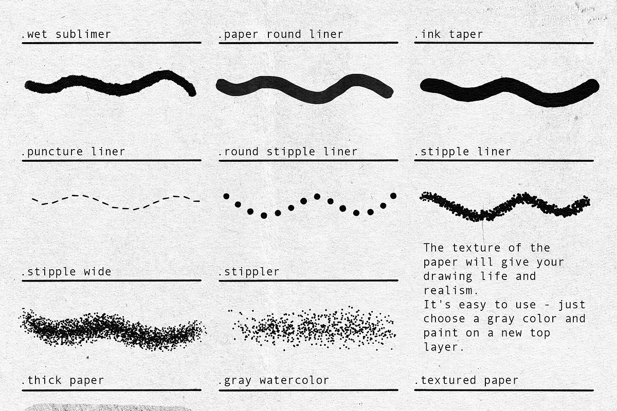 21 Monoline Brushes For Procreate, a Brush Add-On by Easy Procreate (Photo 6 of 6)