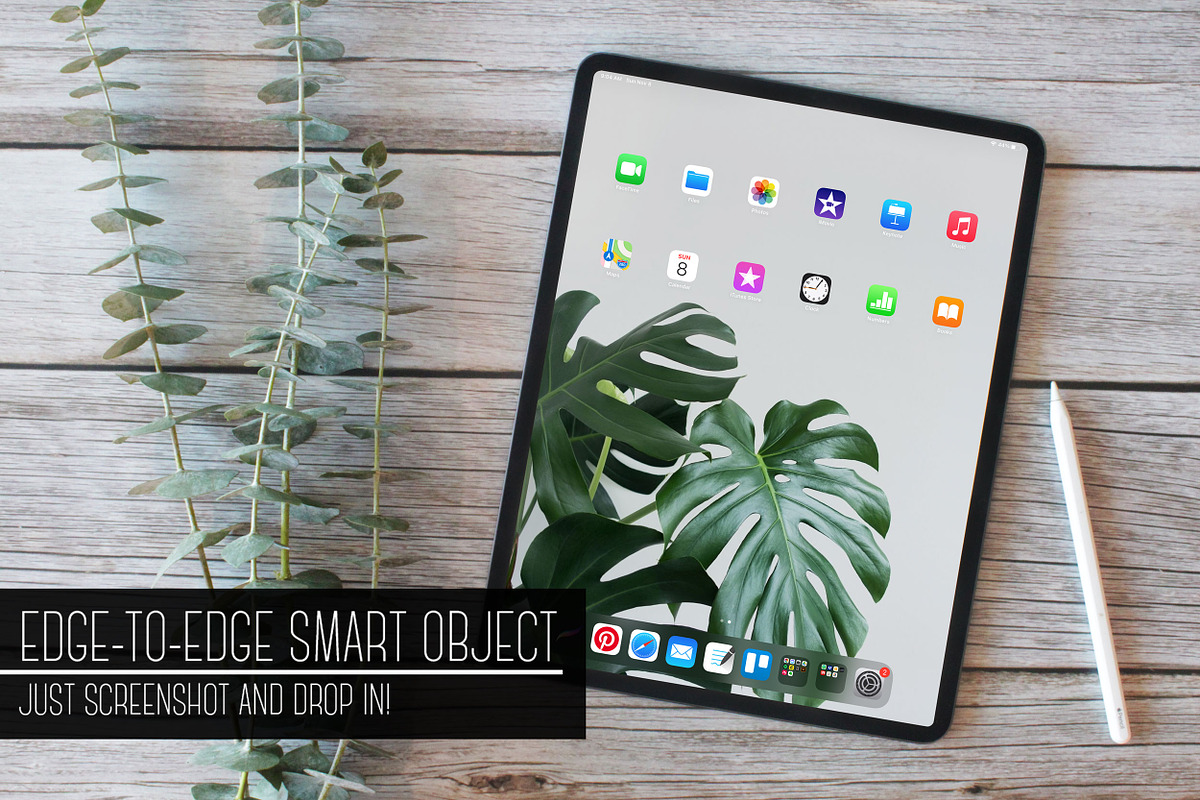 iPad Mockup with Eucalyptus Plant, an iPad Mockup by Allison Affourtit Mocks (Photo 3 of 3)