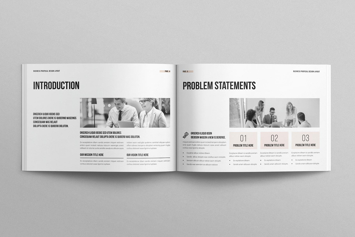 Business Proposal Template Landscape, a Brochure Template by MassiveCreator (Photo 2 of 8)