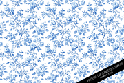 Floral Toile de Jouy Digital Paper, a Pattern Graphic by Chromolume Studio (Thumbnail 10 of 15)