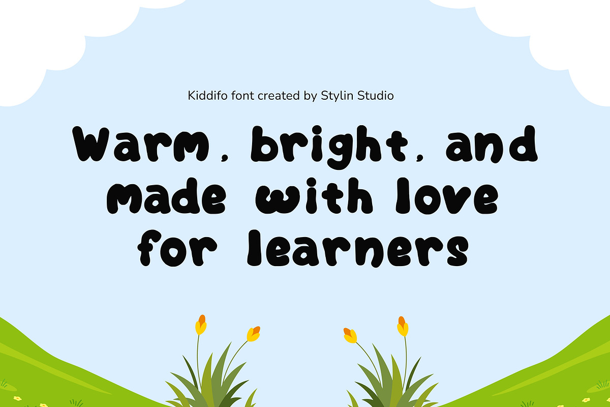 Kindergarten – Kiddifo Font, a Handwritten Font by Stylin Studio (Photo 8 of 8)