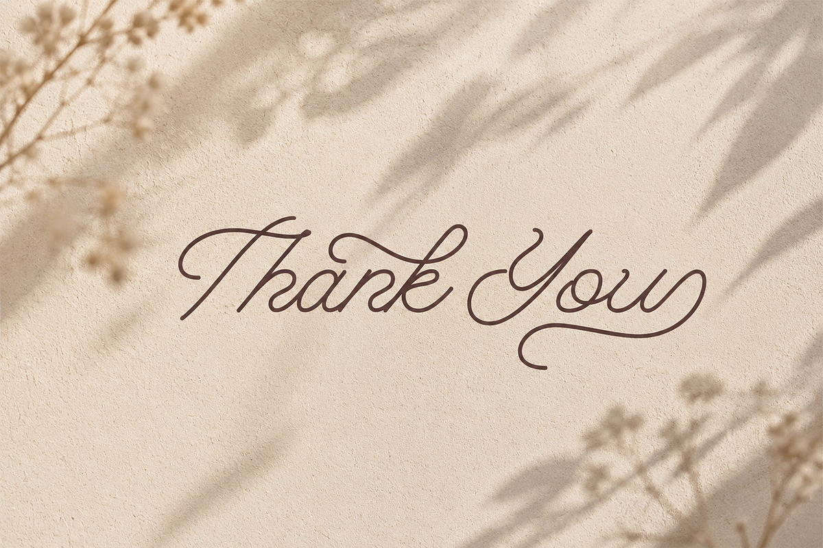 Rainbow Monoline, a Script Font by Umitype (Photo 12 of 12)