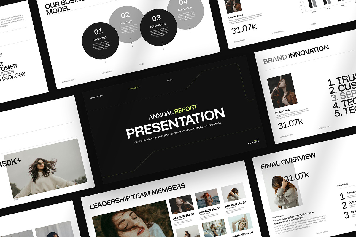 Annual Report Presentation Template, a Presentation Template by Oriofix (Photo 4 of 10)