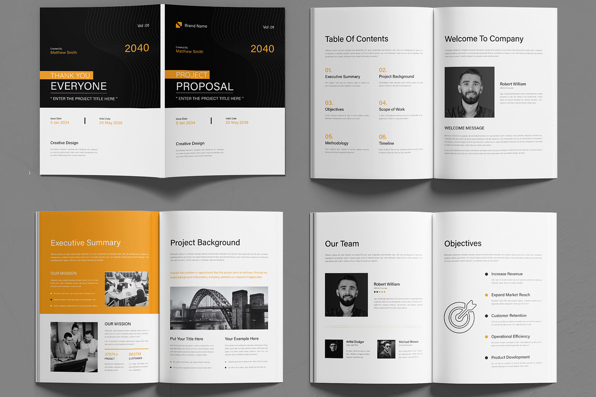 Business Project Proposal Brochure, a Brochure Template by MightyDesign (Photo 2 of 6)