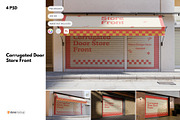 Corrugated Door Store Front Mockup, a Mockup by DSNA Mockup (Thumbnail 1 of 6)