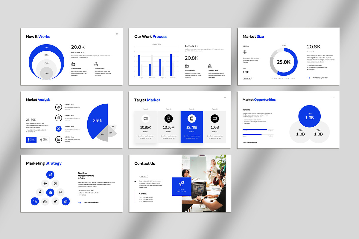 Pitch Deck Presentation Template, a Presentation Template by Studio_Clarity (Photo 5 of 5)
