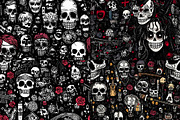20 Seamless Emo Doodles Patterns, a Pattern Graphic by Nordic Design (Thumbnail 9 of 9)