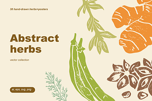 Herbs Illustrations, a Healthcare Illustration by Zhuna