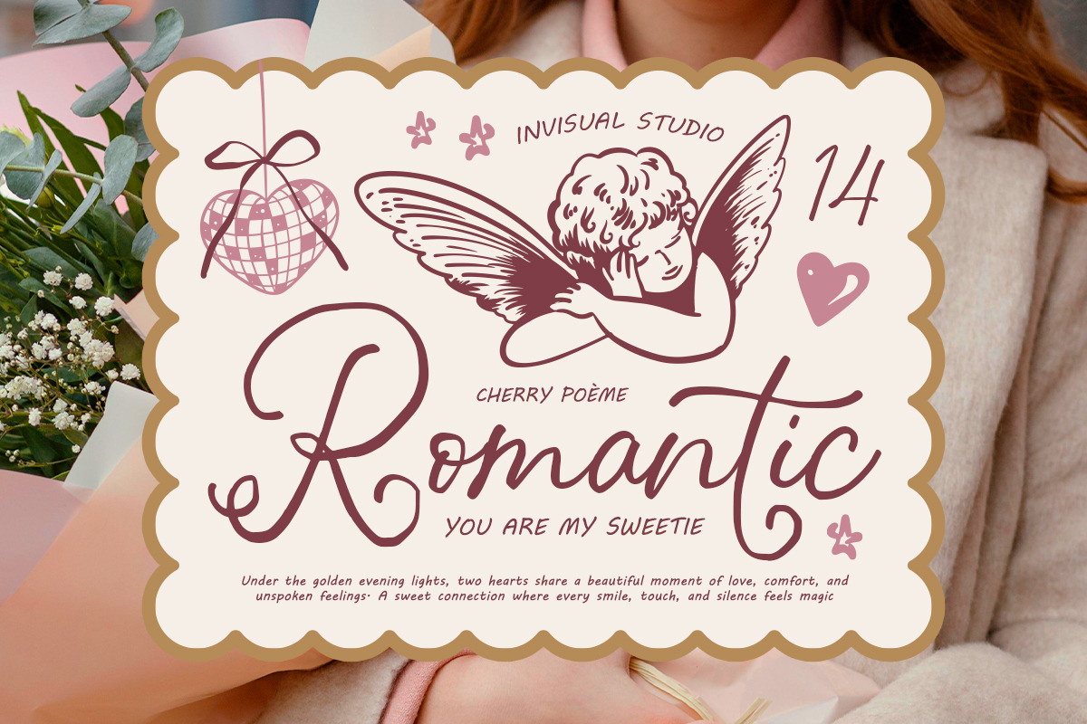 Cherry Poeme Handwritten Script Font, a Script Font by Inviline.co (Photo 2 of 10)
