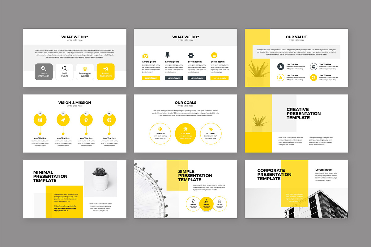 Setting Business PowerPoint Template, a Presentation Template by RsmBoutique2021 (Photo 3 of 5)