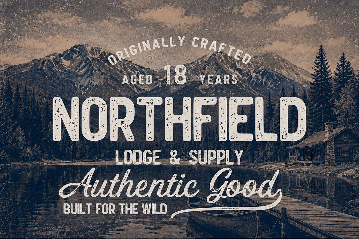 Amesbury Font Duo, a Script Font by cocodesign (Photo 3 of 6)