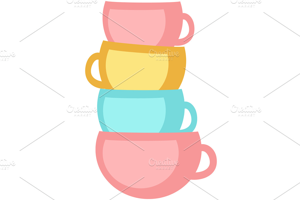 Vector cup for coffee tea, an Object Illustration by SiberianArt