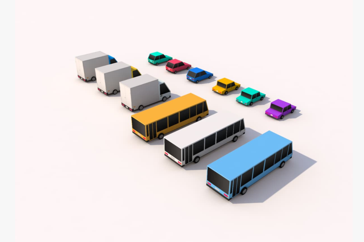 Cartoon Low Poly City Cars Pack, a Cars & Vehicle 3D Model by Anton Moek (Photo 3 of 6)