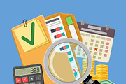Auditing, Tax, Accounting Concepts, a Finance Illustration by TAlex (Thumbnail 2 of 6)