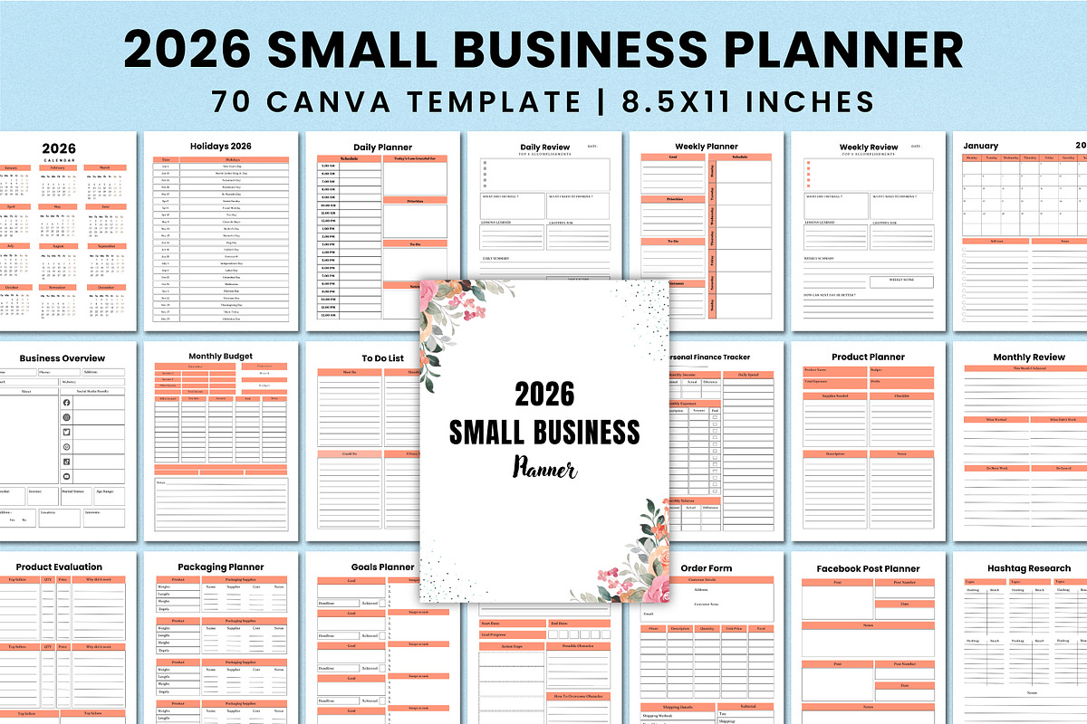 All-In-One Business Organizer Bundle, a Stationery Template by Shumaya (Photo 10 of 10)
