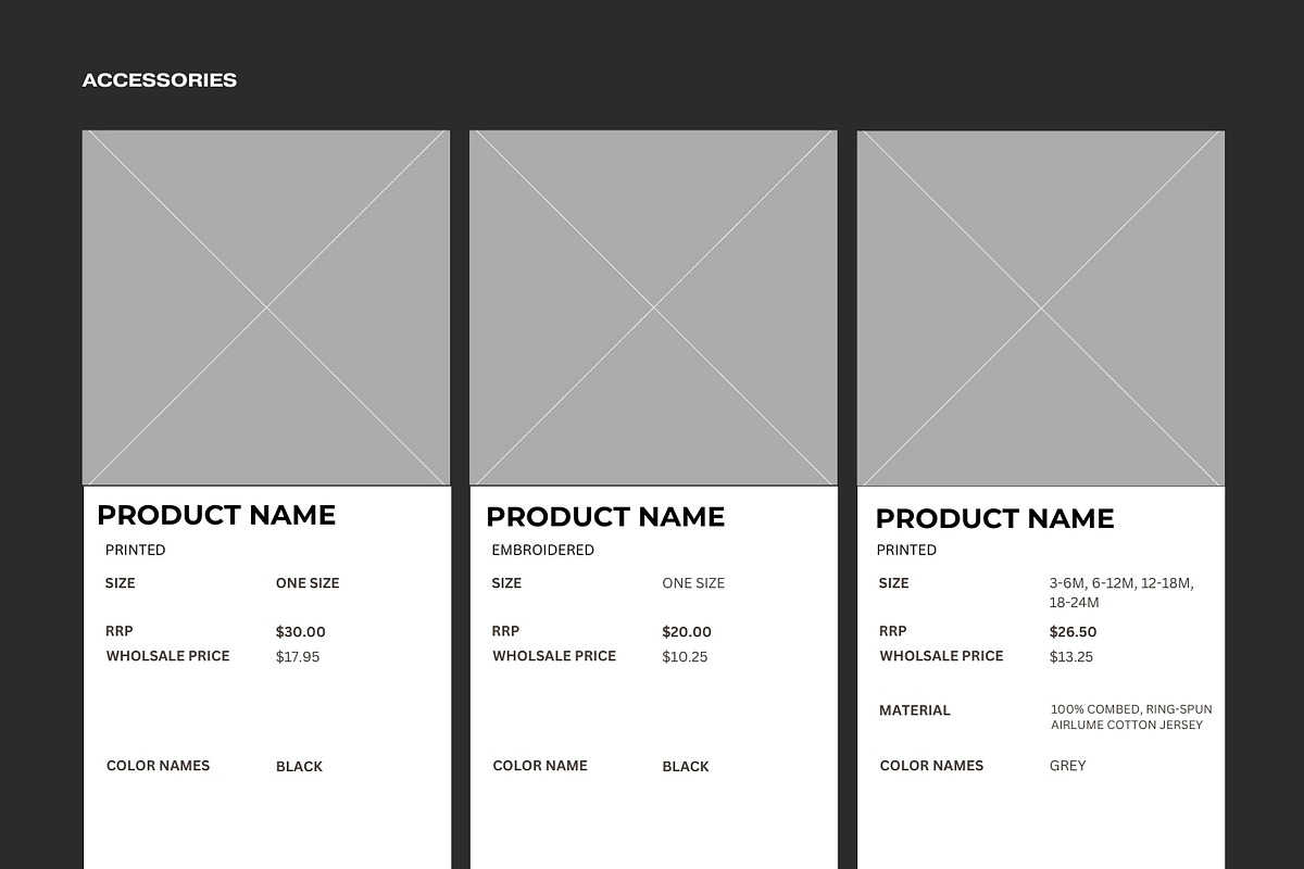 Line Sheet Canva Template preview 5