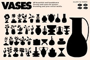 Botanical Vases Illustration Set, a Decorative Illustration by dicreate (Thumbnail 4 of 18)