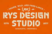 Kresahan - Hand-Drawn Stencil Font, a Sans Serif Font by RYS Design Studio (Thumbnail 2 of 10)
