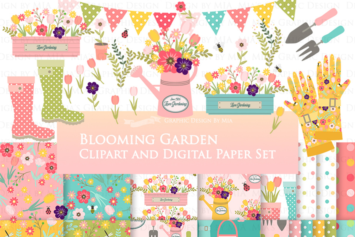 Blooming Garden, Flower, an Illustration by Mia's Graphic Design (Photo 2 of 10)