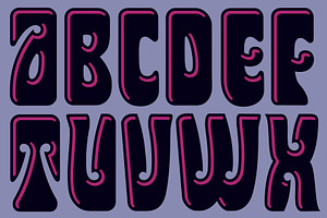 Psychedelic Handlettering Vector