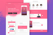 Lifetrakr App Landing Page Template, an App Template by Themefisher (Thumbnail 1 of 5)