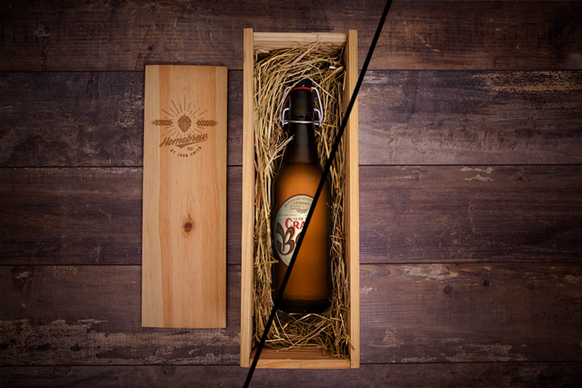 Craft beer bottle mock-up, a Product Mockup by 1baranov (Photo 1 of 2)