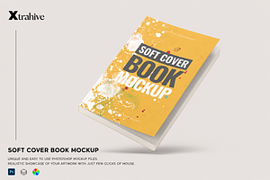 Soft Cover Square Book Mockup, an Advertising Mockup by Xtrahive