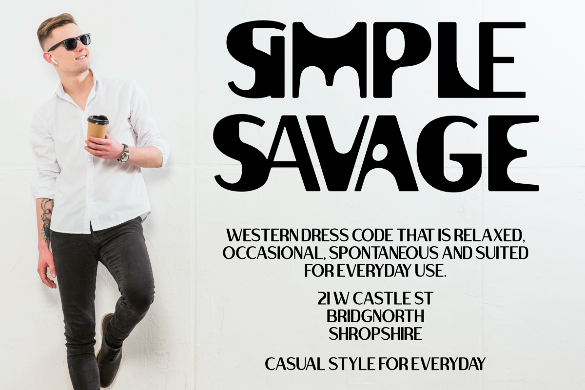Savenir - Unique Display Font, a Font by PutraCetol Studio (Photo 11 of 11)