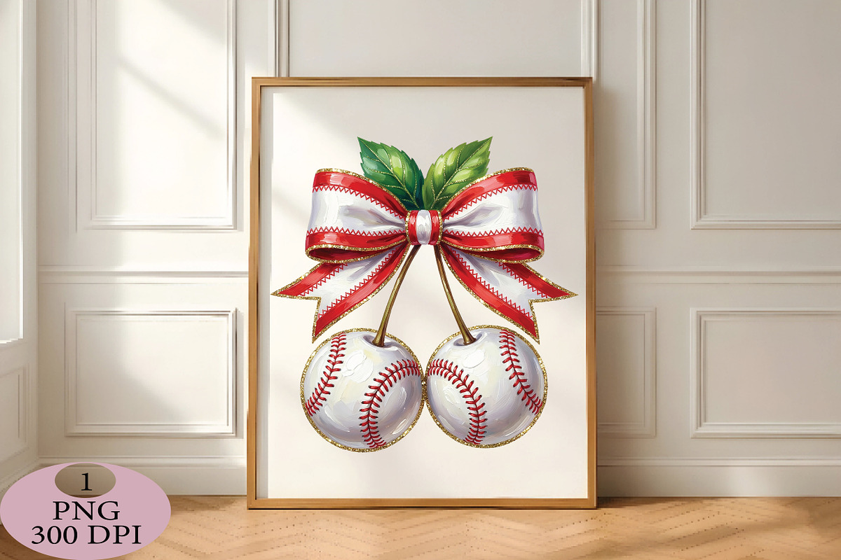Baseball Cherries Png, an Illustration by Daily.Designs (Photo 4 of 5)