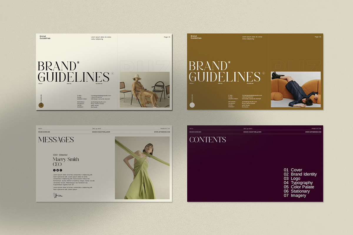Brand Guidelines PowerPoint Template, a Presentation Template by Dream-Lab (Photo 2 of 12)