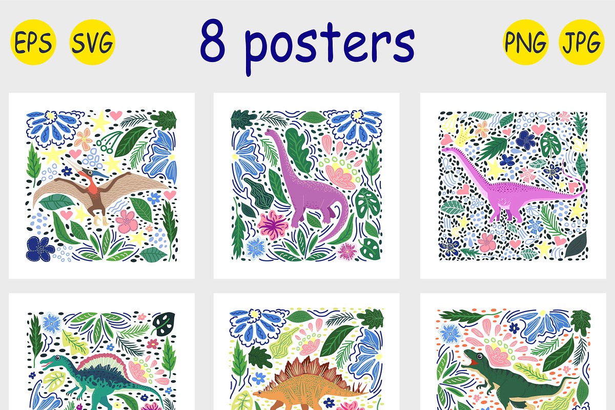 Age of Dinosaurs 2 Patterns, a Pattern Graphic by Michiru13 (Photo 19 of 26)
