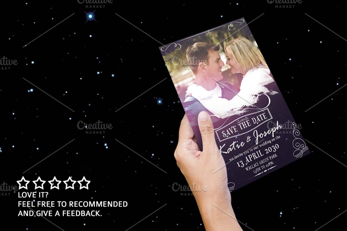 4 Wedding Invitation Bundle, an Invitation Template by Tiaga (Photo 5 of 5)