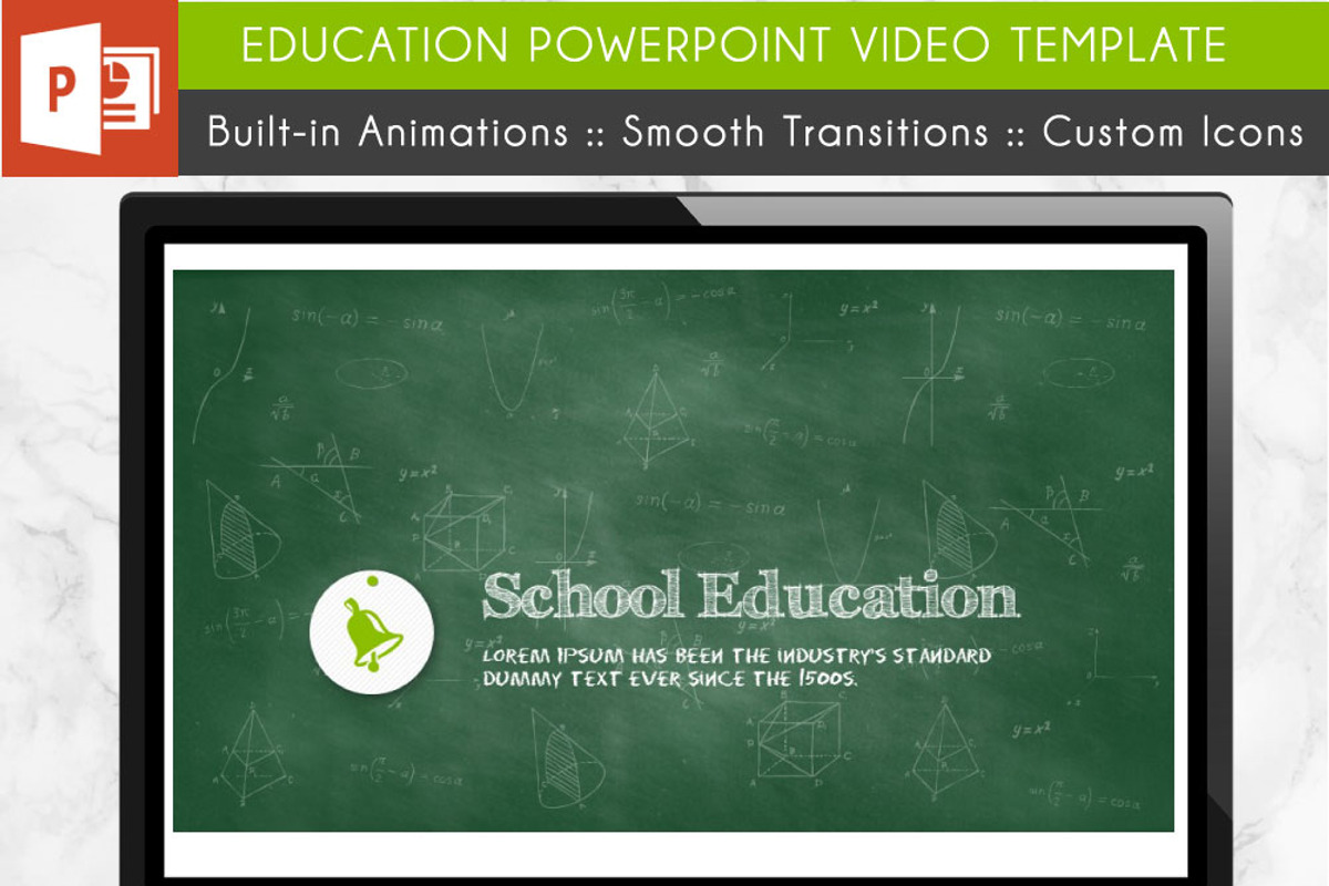 Education PowerPoint Video Template, a Presentation Template by Kathy Green Design (Photo 2 of 5)