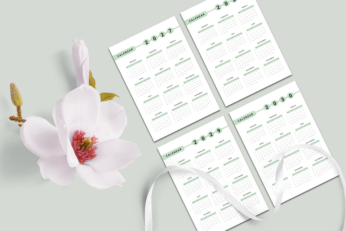 Calendar Templates 2026-2030, a Stationery Template by Design Zone (Photo 2 of 5)