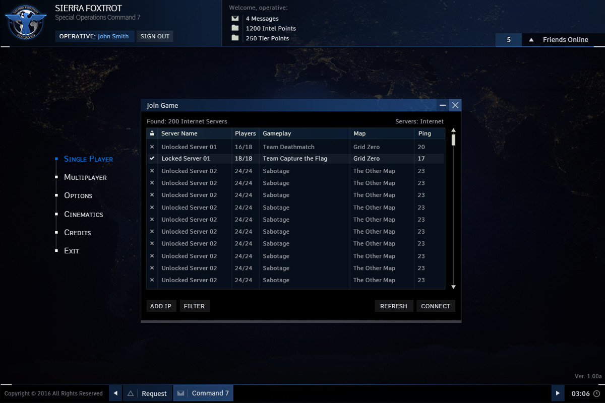 Sierra Foxtrot FPS GUI, a Templates & Theme by Kodiak Graphics (Photo 5 of 11)