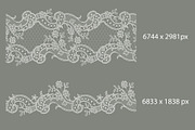 Lace seamless ribbons, cliparts., a Pattern Graphic by Ajuga (Thumbnail 9 of 12)