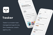 Task Management App UI Kit | Tasker, an UI Kit Template by Opus LabWorks (Thumbnail 4 of 7)