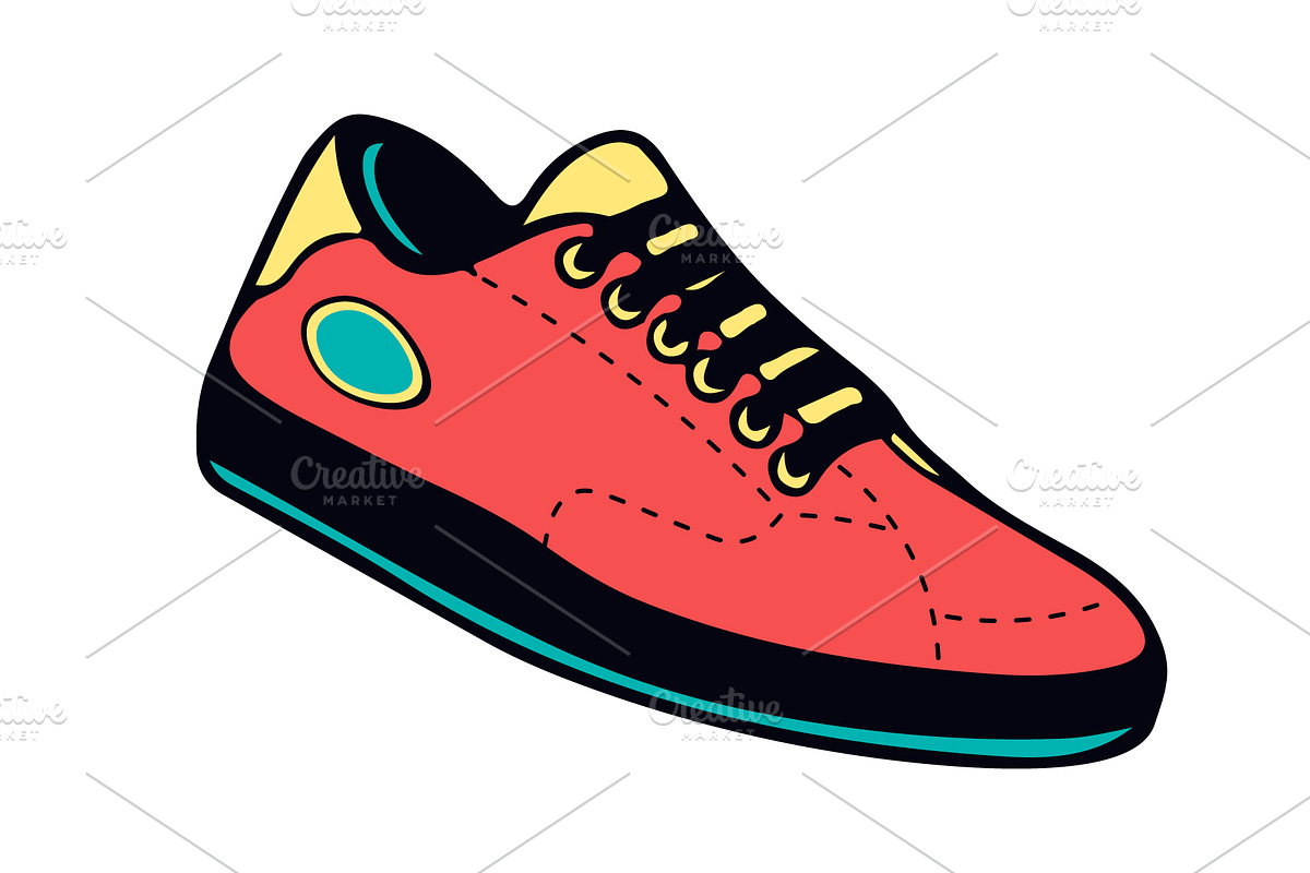 Sport Shoes Set, Sneakers Vector, a Healthcare Illustration by Den Marty Studio (Photo 9 of 12)