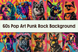 60s Pop Art Punk Rock Background, a Background Graphic by AdriOP
