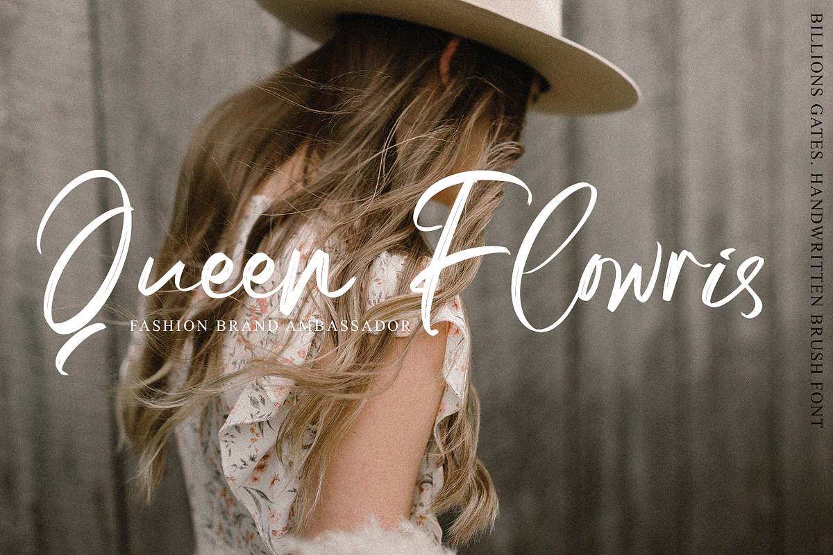 Billions Gates // Brush Font, a Script Font by GDcreative (Photo 7 of 12)