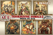 Thanksgiving animals-2 picture, a Decorative Illustration by CraftArtStory (Thumbnail 1 of 3)