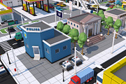 Low Poly City Town Pack, an Architecture 3D Model by multimedia4ds (Thumbnail 10 of 41)