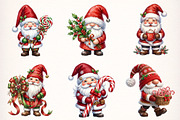 Christmas Santa Gnome Clipart Bundle, a Transportation Illustration by Digital Artistic99 (Thumbnail 3 of 9)